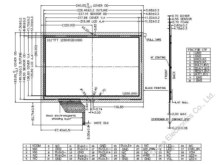 ZW-T101QIH-31CP ouline drawing