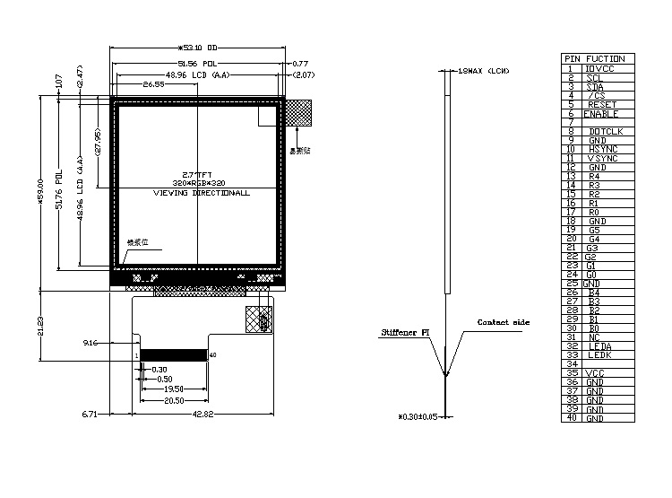 ZW-T027BOIA-00 outline drawing