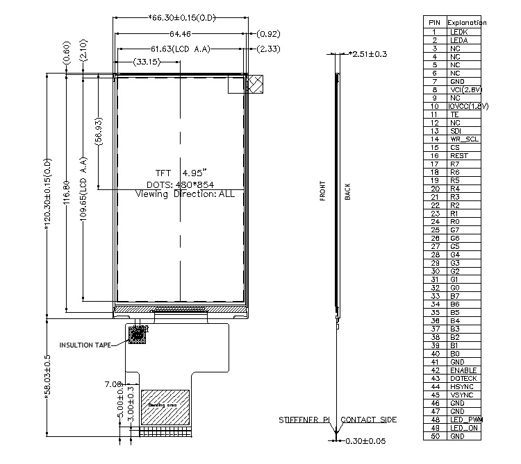 ZW-T495HVI-04 outline drawing