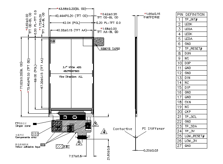 ZW-T031BVS-01 outline drawing